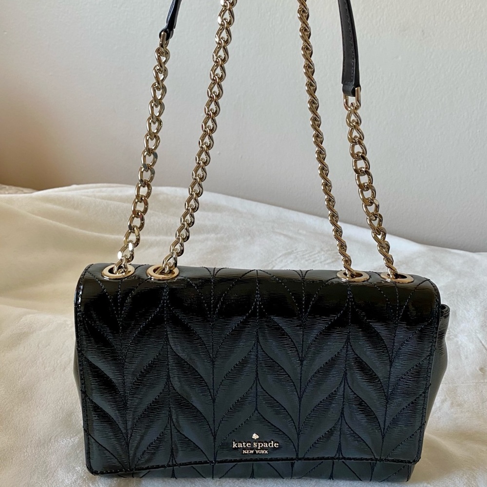 Kate Spade Briar Lane Quilted Patent Emelyn Chain